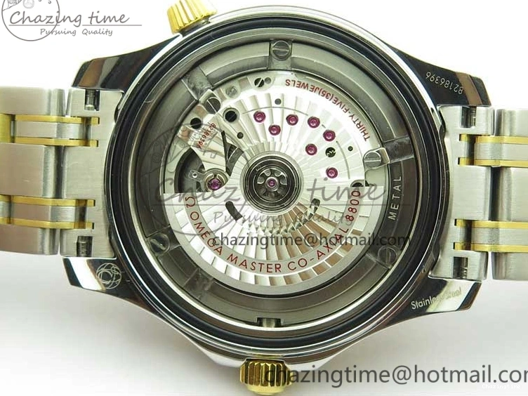 0201 2018 Seamaster Diver 300M SS YG VSF 1:1 Best Edition YG Bezel Blue Dial on SS YG Bracelet A Effortless 7897